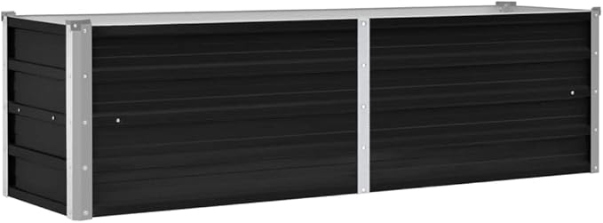Garden Raised Bed 63x15.7x17.7 Galvanized Steel Planter Box for Outdoor Vegetable Garden Flower Beds Raised Planter for Patio Backyard and Balcony