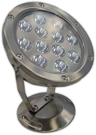 High Power 12 1W LED Cool White Landscape or Pond Light Outdoor Rated &amp Submersible
