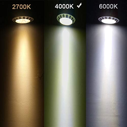 ALIDE MR16 GU5.3 Led Bulbs 5W 4000K Neutral/Natural White20W-35W Halogen Equivalent12V MR16 Low Voltage Bulbs for Outdoor Landscape Flood Ceil Track LightingNot Dimmable450lm38 Deg6 Pack