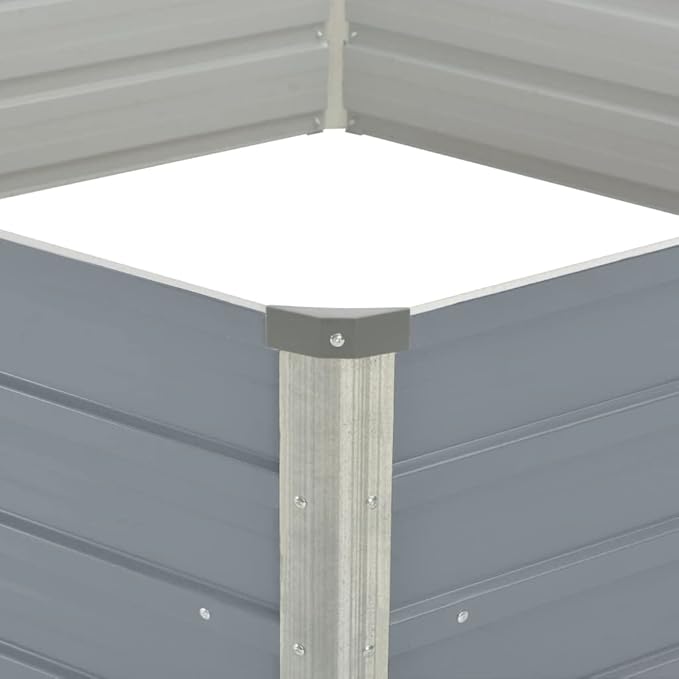 YAFF Hexagonal Raised Garden Bed Galvanized Steel Weather-Resistant Spacious Design 50.8x50.8x18.1 in for Outdoor Planting Ideal for Flowers Vegetables