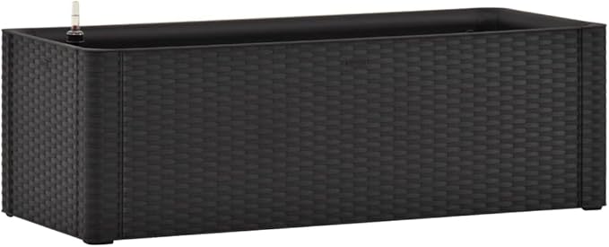 Garden Raised Bed Planter Box with Self Watering System Outdoor Raised Planter Bed for Vegetables Flowers Fruits Succulent Herbs Anthracite 39.4x16.9x13-216