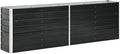 Garden Raised Bed Galvanized Steel 94.5x15.7x30.3 Anthracite