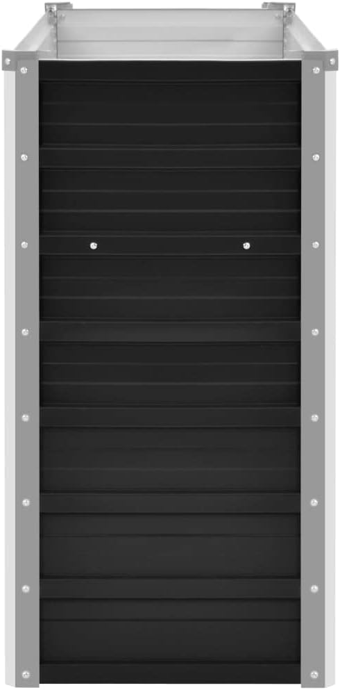 Garden Raised Bed Anthracite 139.4x15.7x30.3 Galvanised Steel