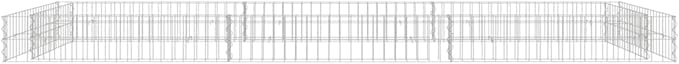 Gabion Raised Bed Galvanized Steel 118.1x39.4x7.9