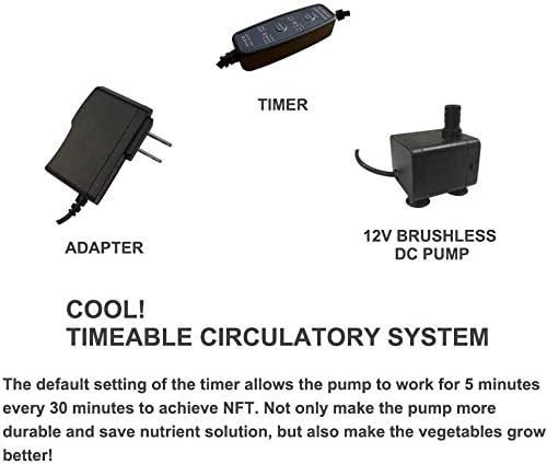 Hydroponics Growing System Kit 72 Plant Sites 4 Layers Food-Grade PVC-U Pipes Hydroponic Grow Kit Gardening System with Water Pump TimerNet Pots and Sponge for VegetablesFruitsHerb
