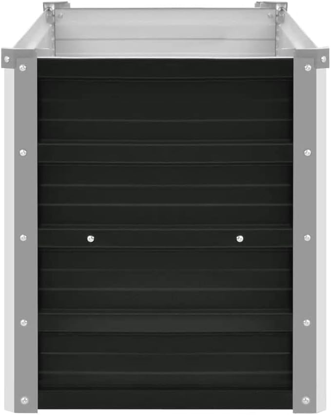 Cultivation RoomPatio Garden Home DecorVegetable planters for Porch PatioDurable and Long-LastingGarden Raised Bed Anthracite 63x15.7x17.7 Galvanized Steel
