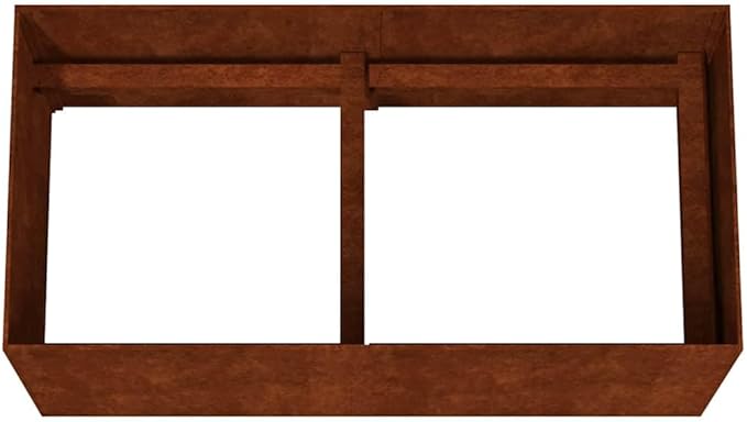 Corten Steel Planter Box Corten Steel Garden Raised Bed for Flowers Plants 31.5x15.7x15.7-662