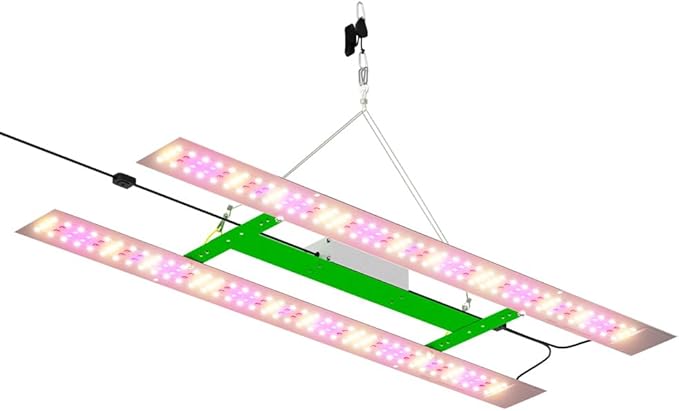 600W LED Plants Grow Lights with UV IR And Driver Dimmable Full Spectrum Growth Lamps Indoor Garden 312 LEDs with Bloom for Indoor Hydroponic Plant Flower Vegetable Seedling Growing&ampFruiting Fill