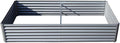 Heavy-Duty Galvanized Steel Raised Garden Bed for Outdoor Vegetable Fruit and Flower Planting – Rust-Resistant Metal Planter Box (8x4x1.5ft (Silver))