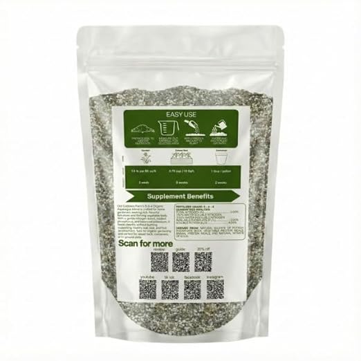 Old Cobblers Farm™ Wicked Organics Organic Asparagus Fertilizer - All-Natural Plant Nutrients for Healthy Growth (5lbs/10lbs/15lbs/20lbs) (15lbs)