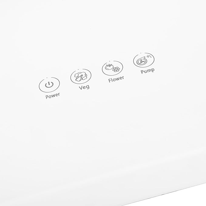 Hydroponics Growing System Kit 7 Pods Indoor Gardening System with 24W LED Grow Light 2 Smart Light Modes Microgreens Growing Kit (White)