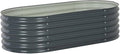 SKM Garden Raised Bed 160x80x44 cm Galvanised Steel Grey (Weight-26KG)
