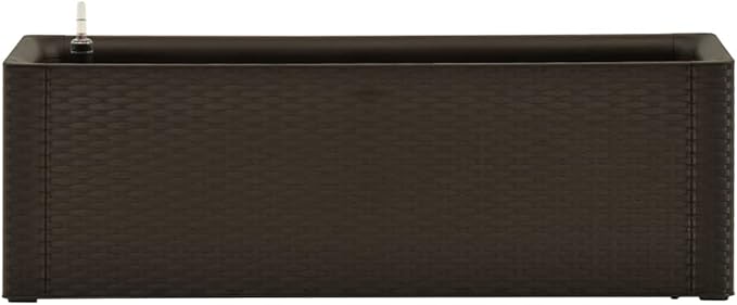 Garden Raised Bed Planter Box with Self Watering System Outdoor Raised Planter Bed for Vegetables Flowers Fruits Succulent Herbs Mocha 39.4x16.9x13-215