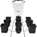AutoPot 9 Pot System with 3.9 Gallon Plastic Pots and 25 Gallon PRO FlexiTank - Self-Watering Gravity-Fed Hydroponic Systems (9Pot - 3.9 Gallon - 25 Gallon PRO FlexiTank)