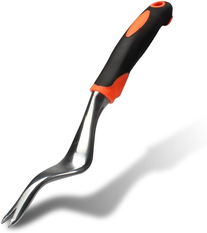 8-Piece Garden Tool Set with Storage Bag – Magnesium Alloy Trowel Rake Cultivator Pruner &amp Gloves for Outdoor Plant Care(Orange)
