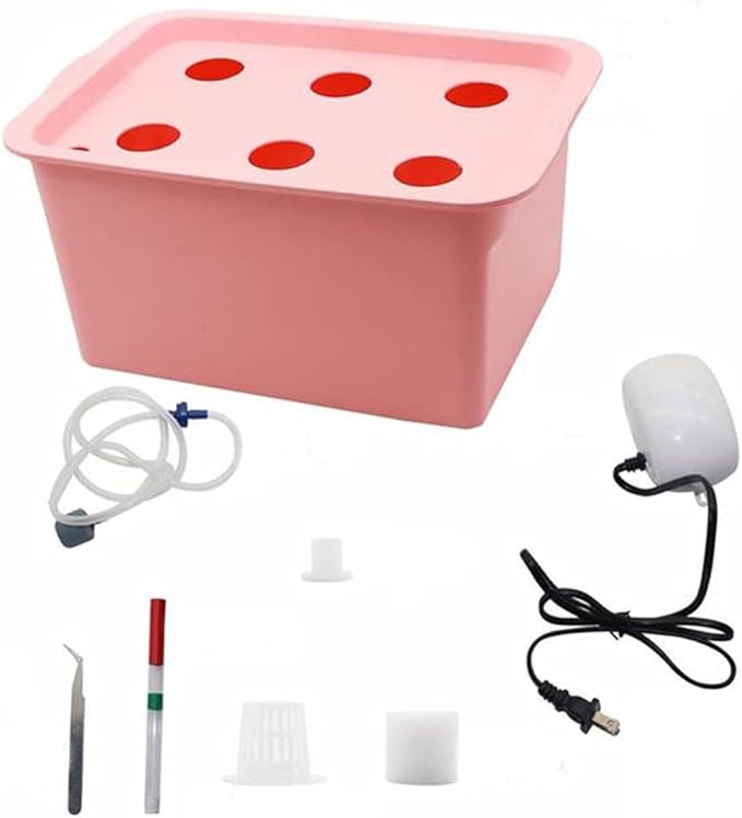 Indoor Hydroponic Grow Kit Sponges Best Indoor Herb Garden Grow Fast at Home6 Holes Plant Site Hydroponic Garden Pots Planters SystemD