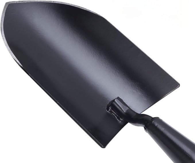 Garden Tool Set 4 PCS Heavy Duty Carbon Steel Gardening Tool Set with Non-Slip Rubber Grip Rake Shovel Outdoor Hand Tools Set Beach Combing Tool Kit Unisex Gifts for Seniors (Dual-Purpose Hoe)
