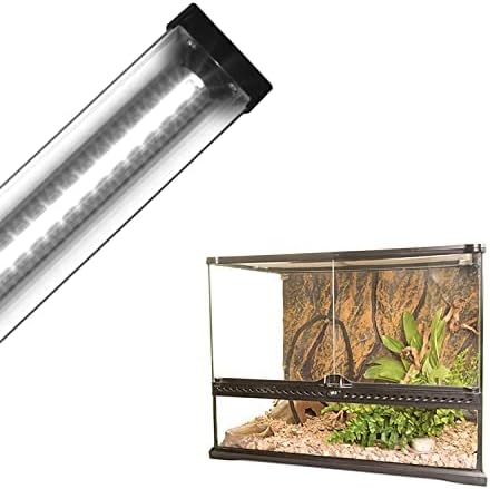 AquaSprouts 2ft Horticultural LED Grow Light Bar 24W High Output White Full Spectrum 6400K for Indoor Gardening Bioactive Terrariums &amp Vivarium/Paludariums