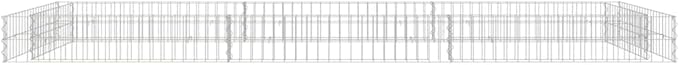 Gabion Raised BedOutdoor Garden GabionsStone BasketsPlanters Raised Vegetable BedsGalvanized Steel 118.1x39.4x7.9