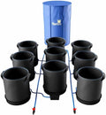 AutoPot 9 Pot XXL System with 13 gal Pots and 25 gal FlexiTank - Self-Watering Gravity-Fed Indoor Hydroponic System (9Pot - 13 gal - 25 gal FlexiTank) Black