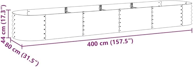 Garden Raised Bed Silver Galvanized Steel Welded Wire Fencing Landscape Durable Panels for Patio - 189 Characters