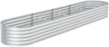 Garden Raised Bed 157.5x31.5x17.3 Galvanised Steel Silver