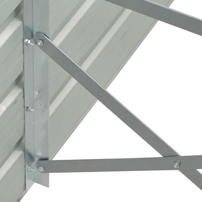Hexagonal Green Galvanized Steel Raised Garden Bed 50.8x50.8x30.3 Inch Planter for Outdoor Plants Weathered Finish Easy Assembly Durable Gardening Solution