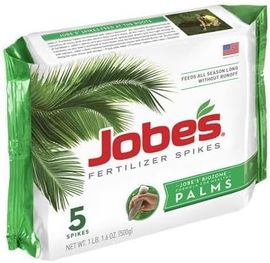 Jobe's 01010 5 Pack 10-5-10 Palm Tree Fertilizer Spikes - Quantity 10