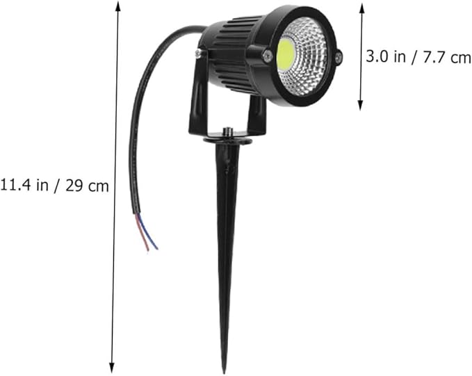 2pcs Outdoor Led Garden Lights Stake Weatherproof Landscape Powered Ground Lamp for Pathway Pool
