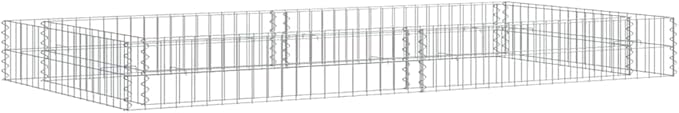 Galvanized Steel Raised Garden Bed 78.7x39.4x7.9 in Large Outdoor Planter Box Silver Heavy Duty Rectangular Elevated Planter for Patio Yard