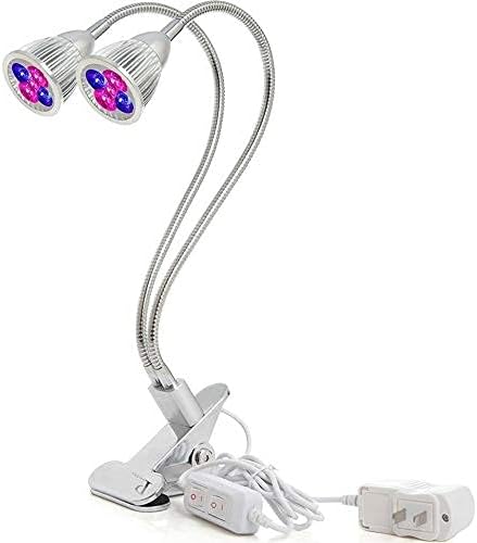LED Plant Light Double-Headed Clip Plant Growth Light Succulent Plant Fill Light (10W Double Head)