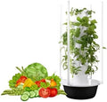 Hydroponic Growing Tower with Pump &amp LED Grow Light Vertical Garden System for Indoor Plants &amp Strawberries Space-Saving Hydroponics Solution