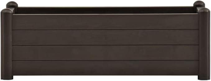 Garden Raised Bed PP Mocha 39.4”x16.9”x13.8” fWeight-14 lbs
