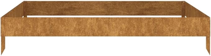 vidaXL Garden Raised Bed - Durable Corten Steel with y Finish Large Space for Plants Vegetables &amp Flowers. Ideal for Garden/Patio Decor.