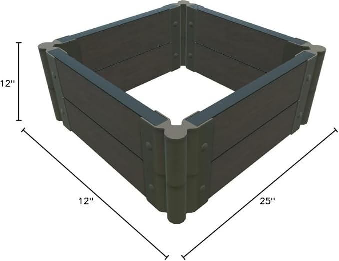Frame It All Weathered Wood 2 X 2 X 11' Garden Raised Bed - 2 Profile