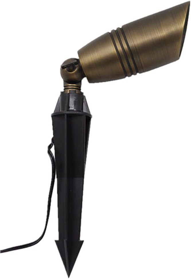 Liberty LBE-17 Solid Brass Low Voltage Spot Light - LED Compatible Landscape Light Fixture Antique Bronze Finish