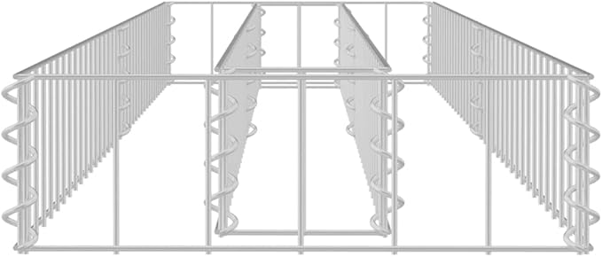 YAFF Gabion Raised Bed Galvanized Steel 70.9x11.8x3.9 (7.48lbs)