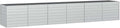 vidaXL Garden Raised Bed Silver Galvanized Steel Extra Long