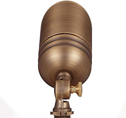 VOLT 12V Brass Fat Boy LED Outdoor Spotlight 4-Pack Expansion Kit (Bronze) for Low Voltage Landscape Lighting of Yard Lawn Garden Patio Trees &amp House