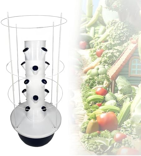 Indoor Hydroponics Tower Garden - 7-Layer Aeroponic Growing System for Vegetables &amp Climbing Plants - Smart Indoor Garden for Gardening Enthusiasts