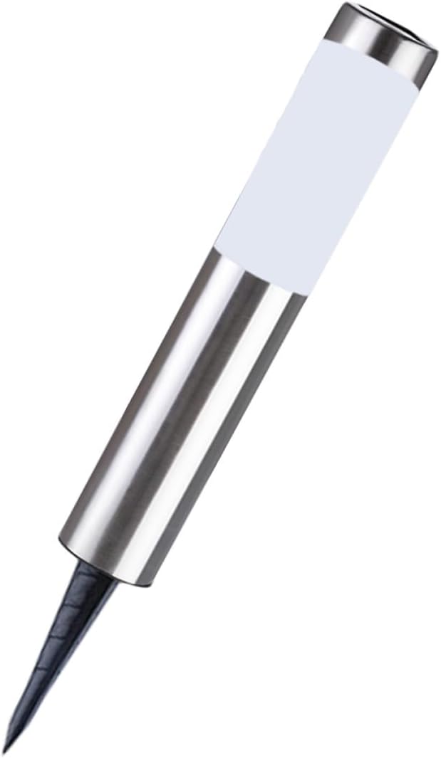 Solar Lawn Light LEDs Stainless Steel Outdoor Pin Lamp with Ground Plug Solar-Powered Landscape Lighting for Garden Patio Walkway Duration