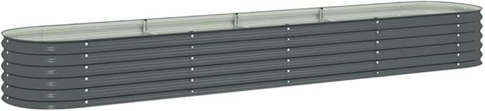 Garden Raised Planter Box Metal Galvanized Steel Large Outdoor Vegetable Flower Sturdy Plant Herb Boxes