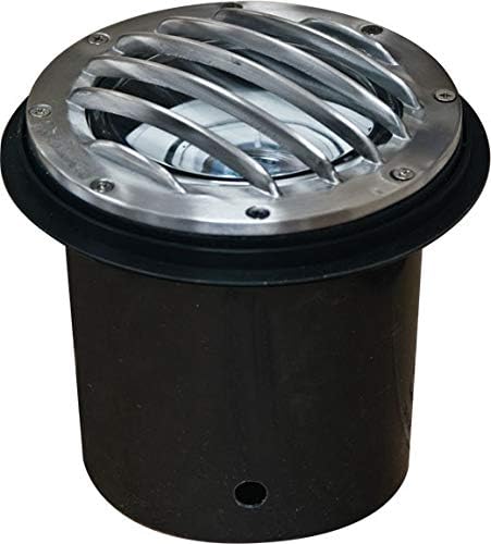 LV305-LED3-SS-MR Well Light W/Grill Adjustable 3W LED MR16 12V Electro-Plated Stainless Steel