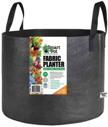 Park Seed Smart Pot Fabric Planter with Handles 20 Gallon Capacity Black