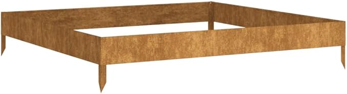 Garden Raised Bed 39.4x39.4x7.3 Corten Steel2.15 KG824513