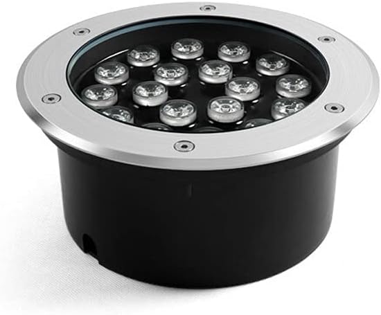 Recessed 18W Embedded Underground Light Landscape LED Well Lights Ground Lights IP67 Waterproof Spotlight for Driveway Deck Step ted