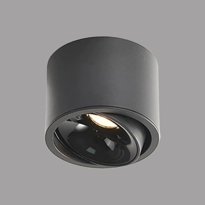 Spotlight 2.9 Cylinder Spotlight Adjustable Semi Flush Mount Spotlights Exposed Mounted Focus Accent Lamps