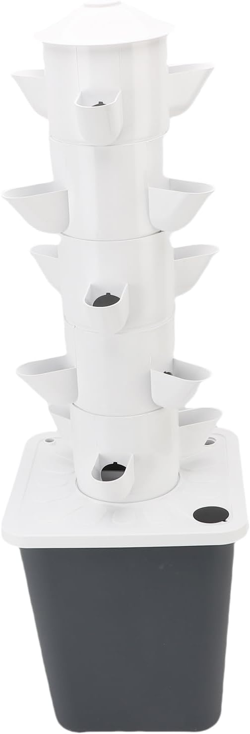 Vertical Planner Vertical Hydroponic Tower to Save Home Space (US Plug)