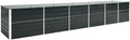 Garden Raised Bed Galvanized Steel 189 x 31.5 x 30.3 Anthracite Large Planter Box Outdoor Elevated Garden Bed for Vegetables Flowers and Herbs with Easy Assembly