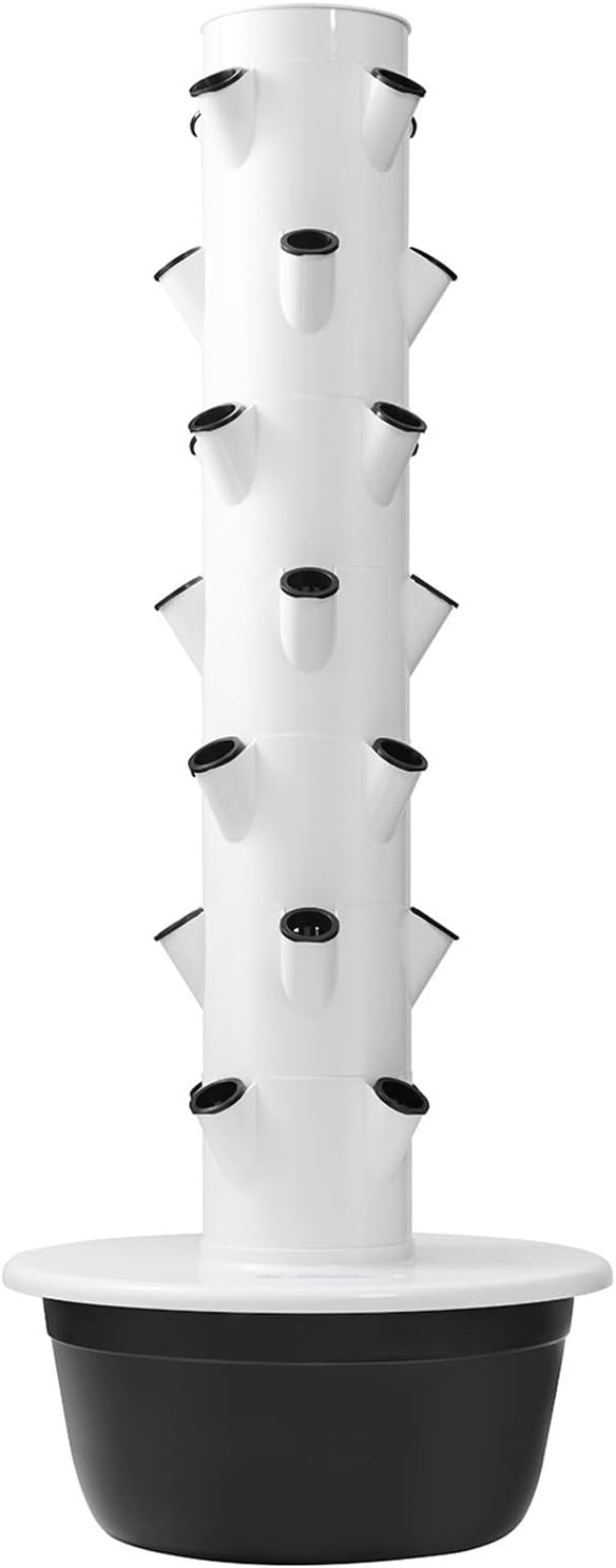 Hydroponic Growing System Hydroponic Vertical Garden Indoor Smart Hydroponic Vegetable System Plant Germination Kit with Pump System Auto Timer Beginner Kitblack-7-Layers